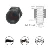 Auspichoice Black TPMS Valve Stem Caps Green N2 Nitrogen Logo+Sealing