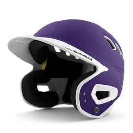 Boombah DEFCON Batting Helmet Purple/White NOSCAE - Size Junior 6 1/4" - 7"