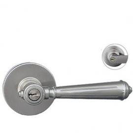 Keyed Lever Door Handle with Lock (Grey) Replacement