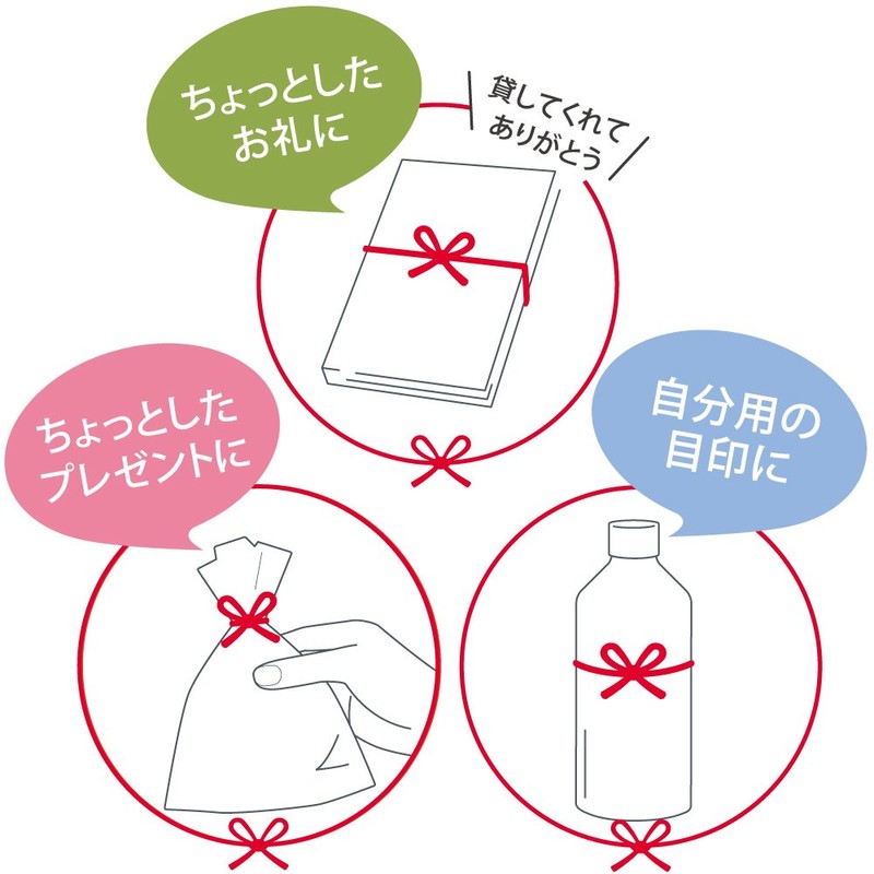 コクヨ 輪ゴム ゴムバンド 和ごむ 7本入り 紅 コム-W1R