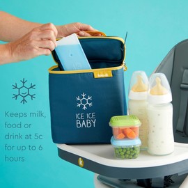 Koo-Di Ice Ice Baby Thermal Cooler | Insulated Baby Bottle Bag | Inc. 4 X Aeroplane Friendly Cooler Packs | Travel Bottle Bag | Keeps Food & Drink Cool