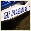 STIFFIE Techtron TT72 Boat PWC Letter Number Decal Registration YELLOW