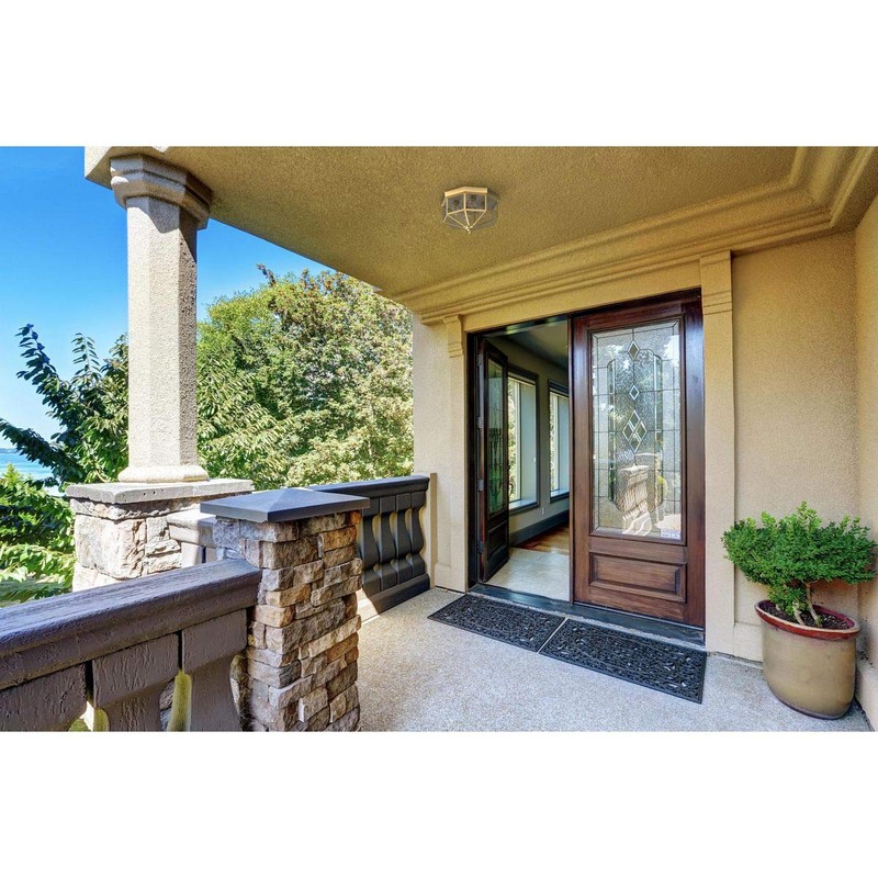 Progress Lighting 4-Light Beveled Glass 11-1/8" Close-to-Ceiling, Indoor, P5789-10, Polished