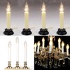 SUNSGNE 25 Pack Candle Light Bulbs, C26 Crystal Clear Torpedo