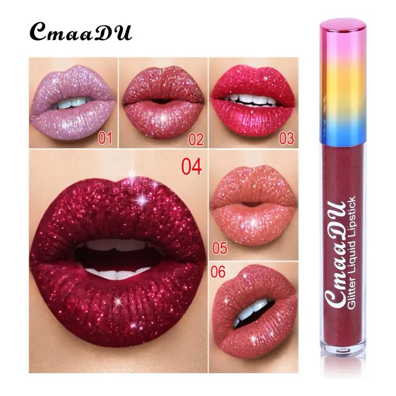 Nuevo Cmaadu Lip Gloss 1pc Diamante Envío Rápido Duradero