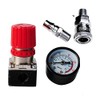 3 Way Air Compressor 1/4" Pressure Regulator Gauge 140PSI Control