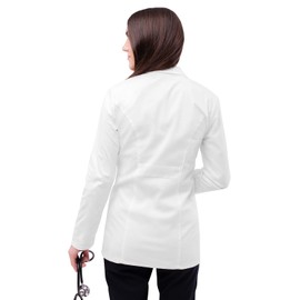 Adar Uniforms Universal Stretch Lab Coat for Women - 28" Tab-Waist 3300 White XS