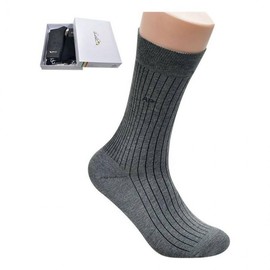 Long Socks: Modern Gentleman's Striped Dress Style 5 Pairs (Random Assortment) - 26cm
