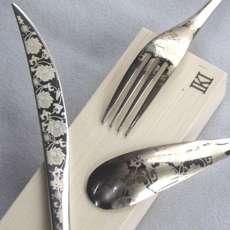 Nagao IKI Dinner Spoon, Lotus, 7.5 inches (19.2 cm), 18-8