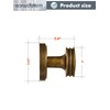 SORWDUERM 4 Pack Dummy Antique Brass Door Knob Dummy Door