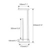 GERZWY Toilet Paper Holder Free Standing with Reserve, SUS 304