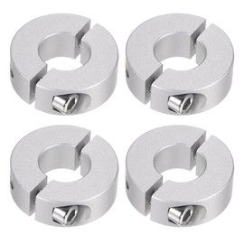 QUARKZMAN 4 Pieces Split Adjustment Rings 16 mm 35 mm AD 12 mm Wide Aluminium Alloy Depth Stop Rings Clamp for Plugs Position Holder Gears Machine Aid Industrial Anodizing