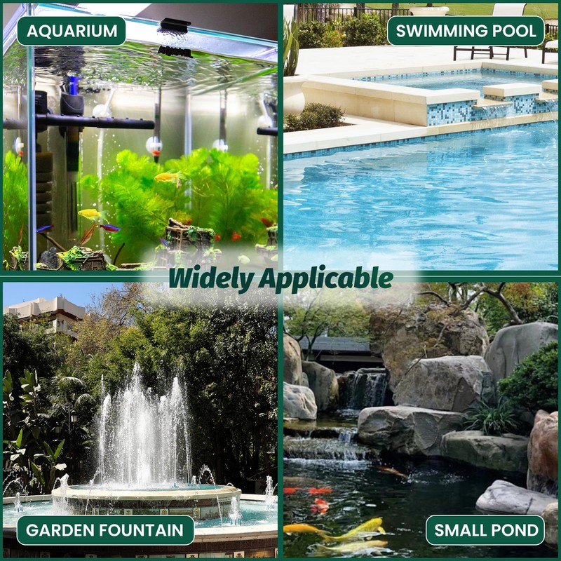 Boxtech Fountain Pump, Submersible Water & Land Pump Kit -