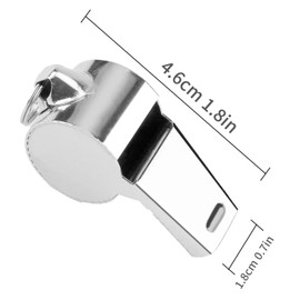 Whistle, Whistle for Coaches, Whistles, Coaches Whistle, Coaches Whistle with Lanyard, Stainless Steel Sports Whistle, Whistle for Teachers, Whistles for Adults, Referee Whistle Loud Crisp Sound 1 Pcs