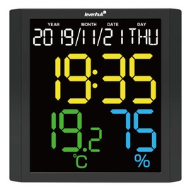 Levenhuk Wezzer PLUS LP10 Thermohygrometer – Thermometer, Hygrometer, Clock, Alarm clock