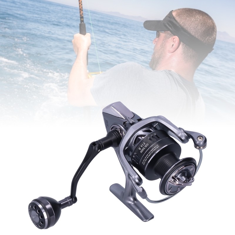 13+1 Bearing Spinning Reel 5.2:1 Gear Ratio Foldable Arm Fishing