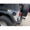 Fits Jeep Tj Wrangler 2 Pc Diamond Plate Rear Body
