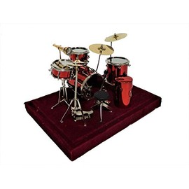 Melody Jane Dolls House Red Drum Kit Set Miniature Music Room Pub Furniture 1:12
