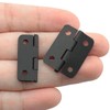 Ruiwaer 50pcs Metal Mini Hinges Retro Hinges 24x18mm with Screws