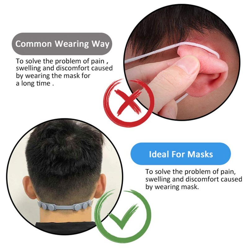 4 Pcs Mask Strap Extender, Anti-Tightening Mask Holder Hook Ear