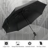Men & Women 8 Ribs Stormproof Automatic Strong Folding Windproof