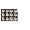 Geschenkestadl 24 Weihnachtskugel Glas Silber glänzend Schneeflocke Lametta Christbaumschmuck Ø