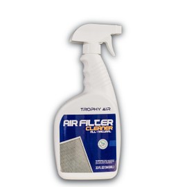 Trophy Air HVAC Filter Cleaner 32 Oz Spray Bottle Filter Cleaner and Refresher; Restores Home Air Filter Performance