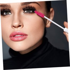 Beavorty 60 Pcs Eyelash Extension Brush Eyebrow Brush Mascara Brush Empty Mascara Tube Travel Mascara Trip Eyelash Brush Mascara Wands with Tubes Disposable Artificial Fiber Container White