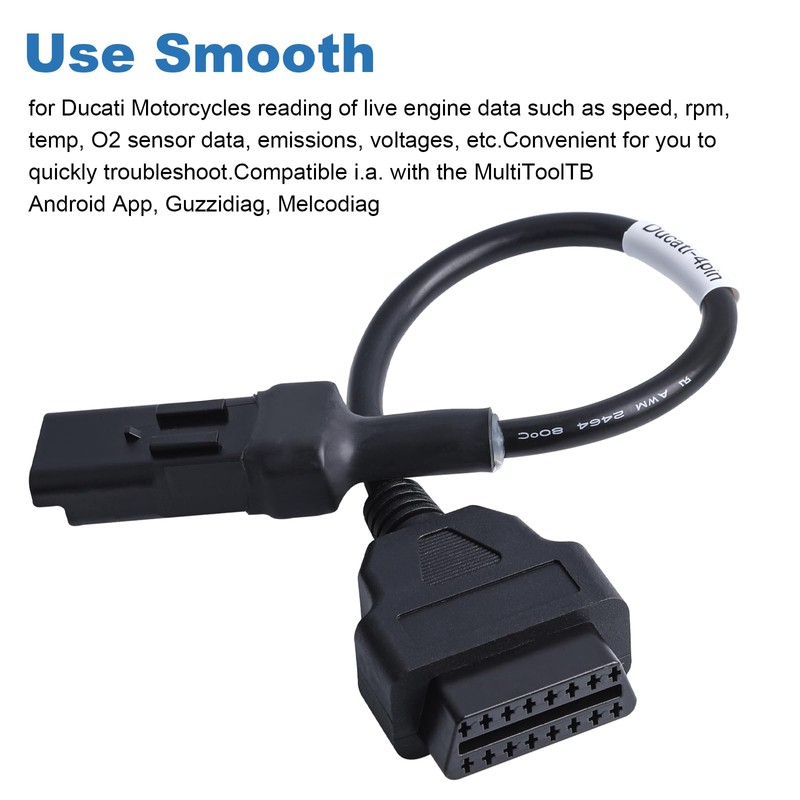 AUTANCTOR 3 Pin 16 Pin Diagnostic Adapter OBD2 OBDII Cable