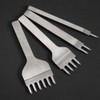 4 Pcs Hole Chisel 1+2+4+6 Prong Leather Punch Tool DIY