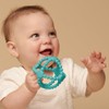 Itzy Ritzy Silicone Teething Ball Flexible Teether (Teal)