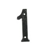 UAP House Numbers - 4 Inch Black Iron Door Numbers