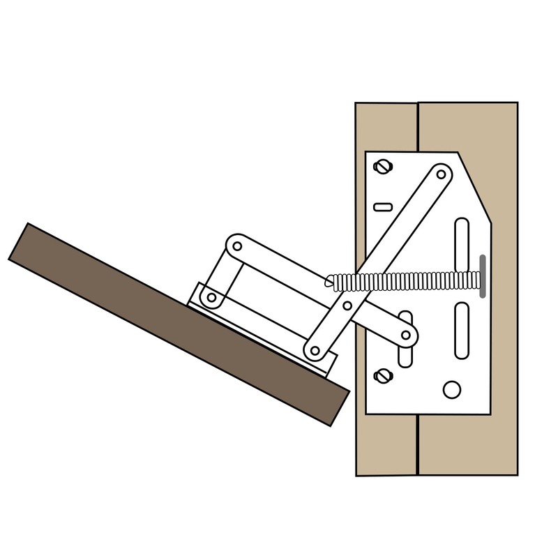 SUUJI 2 pcs Scissors Hinges,Sink Front tip Out Tray Hinges