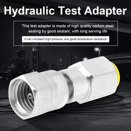 Hydraulic Test G1/4 to M16*2 Thread Pressure Test Point Test Coupling Point for Hydraulic System Pressure Detection Lubrication Exhaust Pressure System Oil Sampling Tool, Lab Pump Accessories