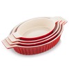 MALACASA Porcelain Baking Dish Set of 4 Bakeware Set Rectangular/Ov