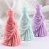 Wedding Dress Candle Silicone Mold Princess Dress Resin Casting Molds
