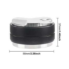 58mm Coffee Distributor & Tamper,Dual Head Coffee Leveler Compatible with 58mm Portafilter,Increased Adjustable Depth,Professional Espresso Hand Tampers