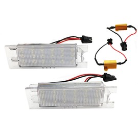 Pair License Plate Lamp LED Light Replacement for OPEL Zafira ASTRA CORSA Insignia