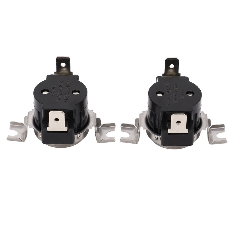 2Pcs Thermostat Switch Sensitive Auto KSD302R Dual Metal Plate Temperature