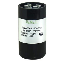 36-43 uF x 220/250 VAC - BMI Start Capacitor# 092A036B250AC1A - Made in The USA