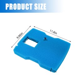 ORTVS Replacement Pond Filter Pad Sponge Media Pad, for Sunsun 660 GPH Fountain Pump UV Sterilizer CUF-6000 Filter, for VIVOHOME 530/660 GPH Outdoor Pond Filter Pad 4 Pack