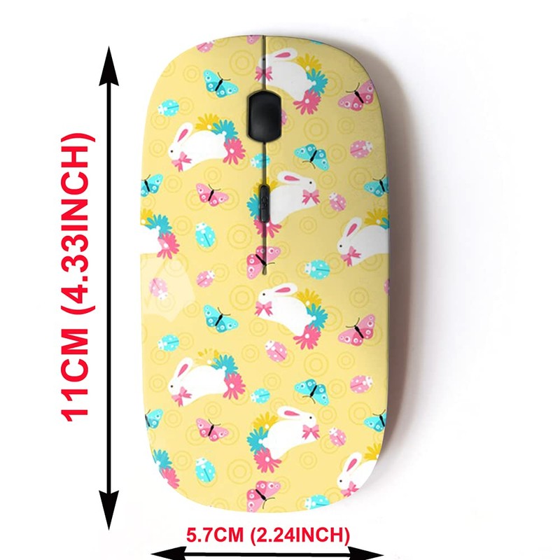 2.4G Wireless Mouse with Cute Pattern Design for All Laptops