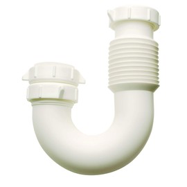 Plumb Pak PP812-55 Flex 'N Fix J Bend with Captured Nut for IPS Elbow, 1-1/2" inlet