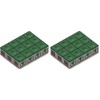 Silver Cup Billiard/Pool Cue Chalk Box, Green, 12 Cubes 2