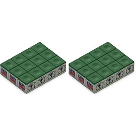 Silver Cup Billiard/Pool Cue Chalk Box, Green, 12 Cubes 2 Pack