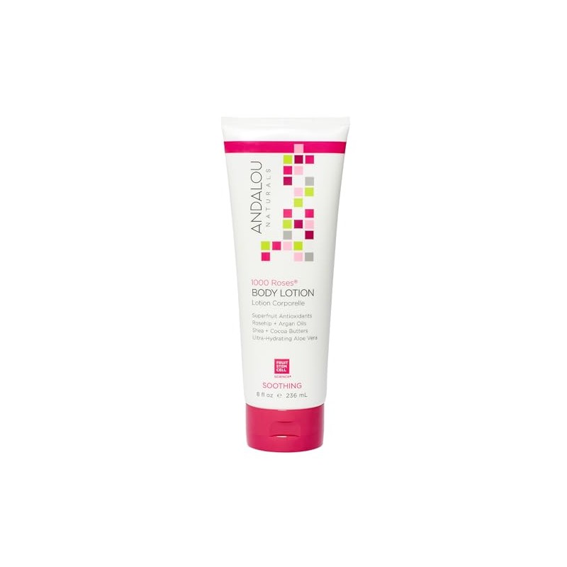 Andalou Naturals 1000 Roses Soothing Body Lotion , 8 Ounce