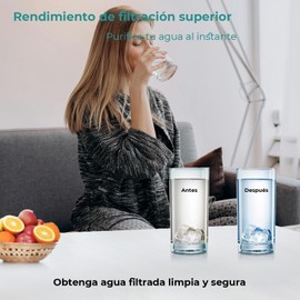 Filtro de Agua LT1000P para Repuesto Refrigerador LG, Filtro para Agua Compatible con LG LT1000P/LT1000PC/LT1000PCS, MDJ64844601, ADQ74793501/74793502