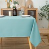 Biscaynebay Outdoor Tablecloth Textured Fabric 60x60 Inch Rectangular, Aqua Blue