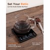 Metal Coffee Scale with Auto Timing, Rechargeable Espresso Scale with