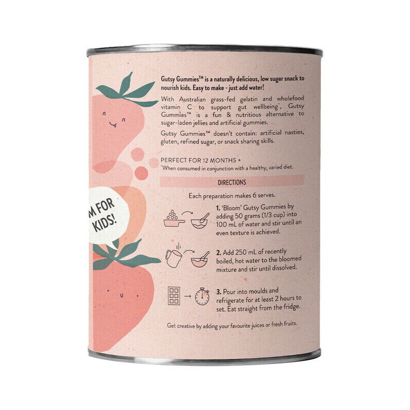 Nutra Organics Gutsy Gummies - Strawberry, 150g